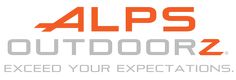 an orange and gray logo with the words alps outdoor 2, excepted for expectations