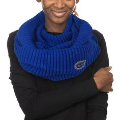 When colder weather hits, this Cowl Infinity scarf by ZooZatz keeps you warm and comfortable during game time. The embroidered Florida Gators graphics and knit design make this scarf a spirited way to stay cozy. The full coverage protects you from the elements as you cheer your team to victory.When colder weather hits, this Cowl Infinity scarf by ZooZatz keeps you warm and comfortable during game time. The embroidered Florida Gators graphics and knit design make this scarf a spirited way to stay Knit Cowl, Florida Gators, Game Time, Knitting Designs, Infinity Scarf, Winter Scarf, Crochet Scarf, Cold Weather, Scarf Wrap