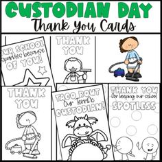 this is an image of printable thank you cards for students to use on their school day