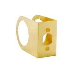 a yellow object with holes in the middle