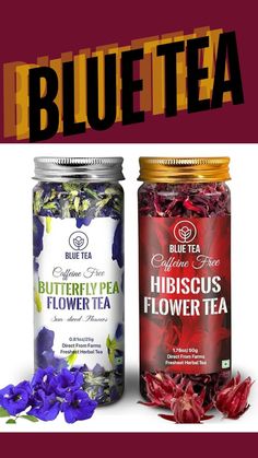 blue tea and hibiscus flower tea are on sale for $ 3 99 each