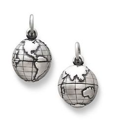 Planet Earth Charm | James Avery I'll take this and maybe a weekend trip. Thanks. ;) James Avery Bracelet, James Avery Rings, Bling Bags, Charms For Bracelets, Happy Earth Day, Happy Earth, Bracelets And Necklaces