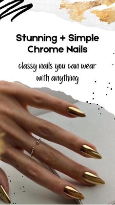 Looking for some gorgeous summer nails? If you haven't tried chrome nails yet, then this is time to try these trendy nails. Chrome nails are THE hottest trend right now, and trust me, they're not going anywhere anytime soon. So if you've been wanting to try this nail trend but are unsure how to do it, then here are some stunning chrome nail ideas to try! | chrome nails, brown chrome nails, pink chrome nails, chrome nail ideas. White Short Nails, Brown Chrome, Metallic Nail Art, Pink Chrome Nails