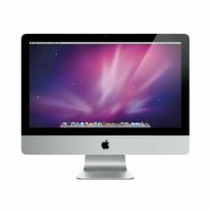 an apple desktop computer with the screen turned on