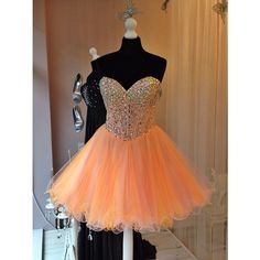 Coral Homecoming Dresses, Mini Prom Dress, Orange Homecoming Dresses, Orange Prom Dresses, Dresses Amazon, Dresses Orange, Short Graduation Dresses, Mini Prom Dresses, Tulle Homecoming Dress