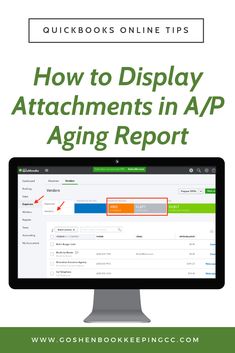 a computer screen with the text how to display attachments in an app aging report