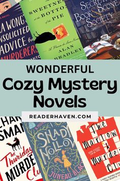 several books with the title wonderful cozy mystery novels written by authors in their own words