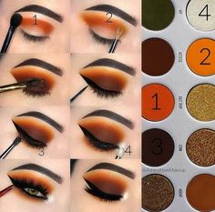 Brushes For Eyeshadow, Blending Eyeliner, Party Makeup Ideas, Concealer Eyeliner, Professional Eye Makeup, Brown Eye Makeup, Eyes Step By Step, Makeup Pictorial, Beginners Eye Makeup