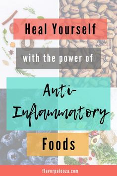 Have you tried healing chronic pain with an anti-inflammatory diet? Here's our complete guide to anti-inflammatory foods, including vegetables, fruits, proteins, fats and more. #antiinflammatory #healing #healingfoods | flavorpalooza.com Food That Causes Inflammation, Anti Inflamatory, Anti Inflammation Recipes, Inflammation Diet, Baking Soda Beauty Uses, Heal Yourself, Inflammatory Diet, Anti Inflammation