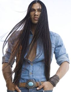 Long Hair Native American Men | Top Ten Most Beautiful Men – Part 4 Dark Native American Aesthetic, Martin Sensmeier, Man With Long Hair, Native American Actors, Native American Men, Native American Peoples, American Beauty, Long Hair Styles Men, Actor Model