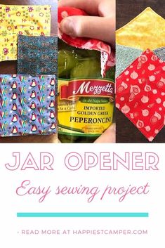 the jar opener project is easy to sew and great for beginner quilters