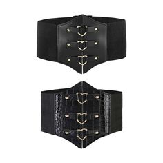 Corset PU Leather Cummerbunds Strap Belts for Women Banquet Elastic Tight High Waist Slimming Body Shaping Girdle Drop Shipping Girls Lifting, Punk Women, Belt Style, Black Corset, Drop Shipping, Slim Waist