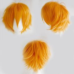 Orange Wig, Indian Remy Human Hair, Anime Party, Wig Party, Cosplay Hair, Short Hair Wigs, Nami One Piece, Fluffy Hair, Brown To Blonde