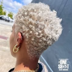 Blonde Twa, Short Afro Hairstyles, Short Natural Curly Hair, Short White Hair