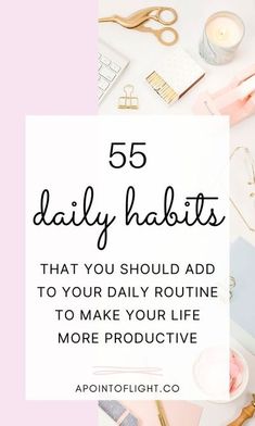 Positive Daily Habits, Organization And Productivity, Positive Habits Ideas, Daily Productive Routine, Best Daily Habits, Productive Routine, Productivity Habits, Productive Habits