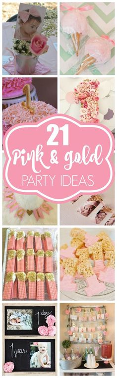 pink and gold party ideas for girls