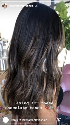 Asian Hair Highlights, Hair With Highlights, Dark Brunette