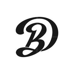 the letter b is shown in black and white