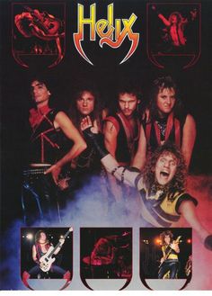 an advertisement for the band's album, hex is shown in red and black