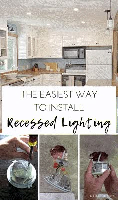 the easy way to install recessed lighting