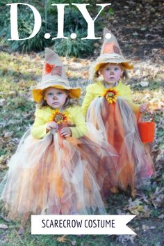 Scarecrow tutu halloween costume.  Full tutorial. #halloween Cute Scarecrow Costume, Dobby Costume, Diy Halloween Dress, Scarecrow Tutu, Diy Scarecrow Costume, Halloween Dress Up Ideas, Sister Halloween Costumes, Best Diy Halloween Costumes, Halloween Costumes Scarecrow