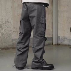 Wiaofellas Grey Pleated Wide Leg Baggy Y2K Cargo Pants Unisex Straight Pockets Streetwear Loose Casual Trousers Oversized Harajuku Overalls window.adminAccountId=240083236; Y2k Cargo Pants, Baggy Y2k, Casual Trousers, Cargo Pants, Harajuku, Overalls, Wide Leg, Fast Delivery, Trousers