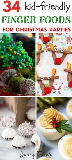 christmas desserts and finger foods for kids to make