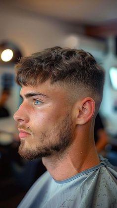 #fashion#beauty#style#outfitideas#mensgrooming Men’s Haircut Short Hair, Mens Haircuts Short Receding Hairline, Men’s Haircut Back Of Head, Mens Hairstyles Mid Fade, Brushed Texture Haircut, White Men Haircut Fade, Lads Haircuts, Trendy Men’s Haircut Short, Men’s Modern Haircut