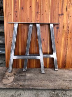 Our sleek modern A-frame metal table legs made from American steel by Carolina Leg Co in North Carolina USA A Frame Table, Pipe Leg Table, Industrial Legs, Industrial Table Legs, Pipe Table, Steel Table Legs, Metal Table Base, Coffee Table Legs, Welding Table