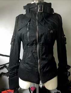 Visual Kei Jacket, Goth Winter Jacket, Quote Fashion, Oc Clothes, Mha Oc, Under Your Spell, Winter Suit, Straight Jacket, New Rock