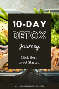 Begin your 10-Day Detox Journey today! This plan is designed to help you feel lighter, more energized, and healthier through simple, nutritious meals. Say goodbye to bad habits and hello to a revitalized you. Click now to get started and experience the difference that clean eating can make in just 10 days! Detox Diet Plan, Wellness Plan, Detox Plan, Unprocessed Food