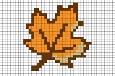 an image of a cross stitch pattern with a little fox on it's back