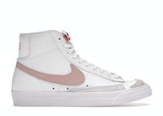 Blazers Pink Nike, Pink Blazers Shoes, Pink Blazer Shoes, Blazers Nike Women, Pink Blazers Nike, Nike Blazer Mid 77 Pink, Hoco Inspiration, Pink Nike Blazers, Grad Shoes