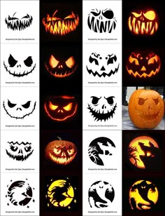 pumpkin carving patterns for halloween and other holidays