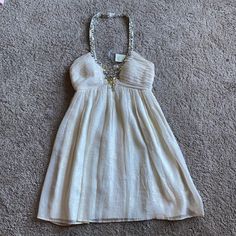 Arden B Embellished Babydoll Dress Cream Size M Brand New. Never Worn. Top Has Support Cups 91% Silk Silk Babydoll Dress, Silver Formal Dresses, Dress Cream, Sparkle Mini Dress, White Bandage Dress, Black Sheer Dress, Blue Print Dress, Beaded Cocktail Dress, Camisole Dress