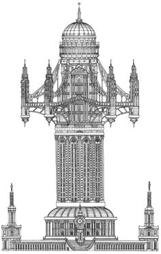 an architectural drawing of the london tower bridge