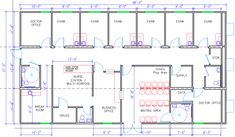 the floor plan for an office building