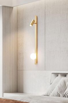 Long Arm Wall Light - SamuLighting Modern Shades, Stripped Wall, Nordic Lamp, Plug In Wall Lights, Reading Wall, Metal Arm, Wall Decor Modern, Copper Wall, Glass Light