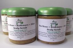 Sea Moss + Rosemary + Mint Scalp Scrub 11.5 oz., Gentle Massage Scrub BENEFITS * Gentle Massage Scrub * Natural Scalp Care * Rosemary + Mint scalp/hair benefits * Soothing * Apply to flaky/itchy scalp * Hair flourishing * Size 11.5 ounces INSTRUCTIONS Apply a moderate amount of this scalp scrub to your scalp. Massage into the scalp, and add warm water to the scalp as well. Continue to massage into the scalp for 1 minute (add shampoo after the scalp has been exfoliated). Rinse out with warm water. This regimen can be repeated every 2-3 months. INGREDIENTS Organic Sea Moss, Organic Rosemary, Organic Peppermint, Organic Turmeric, Organic Papaya, Organic Saponification, Pure Tea Tree Oil, and Preservative (no parabens). Enjoy your purchase, thanks. Share this page on your social media (c) 2023 Thicken Hair Naturally, Organic Apple Cider, Organic Apple Cider Vinegar, Natural Healing Remedies, Scalp Scrub, Rosemary Mint, Organic Turmeric, Itchy Scalp, Hair Solutions