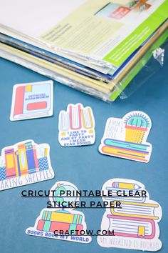 Cricut Printable Clear Sticker Paper Best Sticker Paper, Cricut Sticker Paper, Sticker Design Ideas, Printable Sticker Paper, Cricut Templates, Stickers Easy, How To Use Cricut, Vinyl Svg, Make Stickers