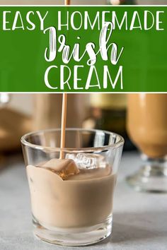 Smoothie Station, Homemade Baileys Irish Cream, Homemade Liqueur Recipes, Baileys Irish Cream Recipes, Irish Cream Recipe, Homemade Baileys, Homemade Irish Cream, Baileys Recipes, Homemade Alcohol