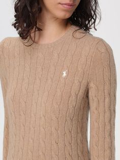 Sweater POLO RALPH LAUREN Woman color Beige Ralph Lauren Fitted Casual Sweater, Beige Ralph Lauren Sweater, Luxury Ralph Lauren Winter Sweater, Brown Ralph Lauren Sweater, Ralph Lauren Cream Sweater, Ralph Lauren Sweater Women, Polo Ralph Lauren Sweater, Polo Ralph Lauren Women, Ralph Lauren Women