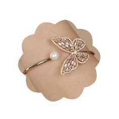 PRICES MAY VARY. Package include: 1* butterfly bracelet Color: Gold-clear. Size: Inner diameter--2.4in/6cm(approx), adjustable design fits most people Material: High-quality alloy, crystal and imitation pearl. Not allergic, no color fading Great gift: Exquisite appearance,it’s a perfect gift for Mother's Day, Valentine's Day, Wedding, Christmas, Birthdays, Halloween and so on Occasion: Easy to match your different hair style and outfits, suitable for daily jewelry or any other occasions  Jewelry Butterfly Gifts For Women, Bracelet Butterfly, Different Hair, Butterfly Gifts, Crystal Butterfly, Daily Jewelry, Butterfly Bracelet, Butterfly Jewelry, Wedding Christmas