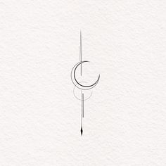 the letter c is drawn in black ink on white paper with a pen sticking out of it