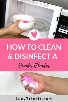 Blender Hacks, Beauty Blender Tips, Beauty Blender Sponge, Blender Sponge, Beauty Tips For Face, Clean Makeup, Makeup Sponge