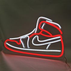 Neon Light Custom Home Decor Sneakers Shoes Neon Sign Bedroom Wedding Art Neon Light Sign Brighten up your Interior. Perfect decor for your Living room, Office, Bedroom or Play room. Our neon signs are perfect gift for your friends and family making something customized for them. Wall mount neon sign. Your neon is ready to plug straight out from the box. Features: Dimension: (12" x 9" x 1.") 30.58cm x 22.89cm x 2.51cm  Power cord with switch to turn on/off the light Transformer 100V - 240V to us Led Flex, Neon Sneakers, Neon Shoes, Dog Football, Board Display, Sign Board, Boutique Interior, Neon Light Signs, Light Sign