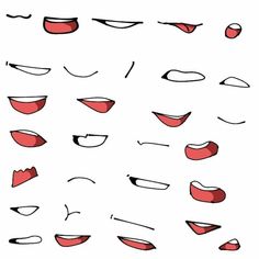 an image of different types of mouth shapes