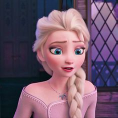 an image of a frozen princess with blue eyes