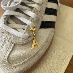 Initial Shoelace Charms, Personalized Gift, Gold Laces Charms, Letters Charms, Gold Initial Charm, Sneakers Charms, Custom Charms Charm Sneakers, Shoelace Charm, 2024 Jewelry, Gold Charms, Custom Charms, Gold Initial, Gold Lace