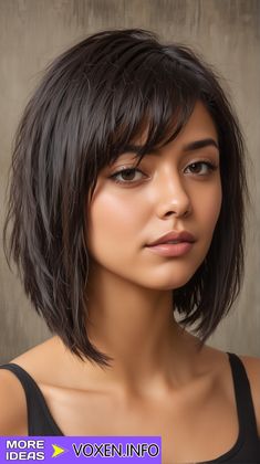 Shoulder Length Textured Haircut, Asymmetrical Inverted Bob, Trendy Bobs, Angular Bob, Inverted Bob Haircut, Inverted Bob Haircuts, Layered Haircuts For Medium Hair, Short Shag Hairstyles, Mother Of The Bride Hair